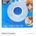 Fita Dupla Face Fixa Tudo Tekbond com Espuma 12mm x 1,5m - detalhe