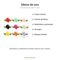 Ideias de uso: Flor rococó de cetim 2,5cm pacote com 50 unidades
