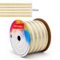 Fita Natal Sinimbu Branco Dourado 57mm com régua de medida