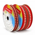 Fita Natal Sinimbu Vermelho Verde Branco Dourado rolos 10mm e 38mm par