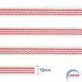 Gorgurão BD - Linetex - 10mm x 50m - Cru/Pink - 029375