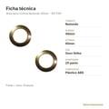 Ilhós para Cortina Redondo 40mm Ouro Velho - 25 Pares - ficha técnica
