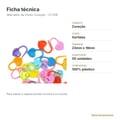Marcador de Ponto Coração 50 unidades - ficha técnica