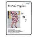 Molde Nº 136/E vestido peplum  tam. P, M, e G  - 34879