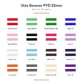 Viés Boneon PYD - 25mm x 100m - cores e opções disponíveis