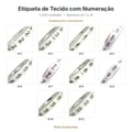 Etiqueta tecido - Numeração 1 ao 16 - 2.000 unidades - cores e opções disponíveis