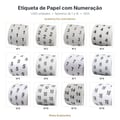 Etiqueta de papel - Numeração 1 ao 16 - 1.000 unidades - 2931 - cores e opções disponíveis