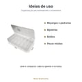Caixa Organizadora Organiza Tudo Pequena 10 Divisórias Nitron - ideias de uso