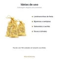 Saco de Organza Arabescos Dourado 100 unidades - ideias de uso para lembrancinhas