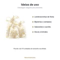 Saco de Organza Estrelas Branco/Dourado 10 unidades - ideias de uso para lembrancinhas