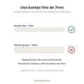 Pistola de cola quente pequena usa bastão fino de 7mm