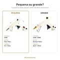 Comparação pistola de cola quente pequena 20W e grande 80W