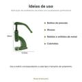 Prensa Manual Balancim N°5 Verde Graziano - ideias de uso para botões, ilhoses e rebites