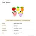 Ficha técnica - Aplique Resina Frutas 7,5cm x 4,5cm 50 unidades Sortido RO.154124