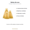 Saco de Organza Dourado 100 unidades - ideias de uso para lembrancinhas
