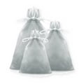 Saco de Organza Prata para Lembrancinhas - Pacote com 100 Unidades - RO.119143