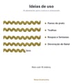 Sianinha Metalizada Dourada São José 9mm x 10m - ideias de uso