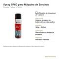 Spray Lubrificante para Máquina de Bordado SP60 300ml - ficha técnica