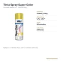 Tinta Spray Tekbond Super Color Dourado Metálico 350ml/250g - ficha técnica